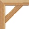 Ekena Millwork Traditional Block Rough Sawn Bracket w/ Offset Brace, Western Red Cedar, 6"W x 22"D x 22"H BKT0604X22X22TRA05RWR - alternate 4